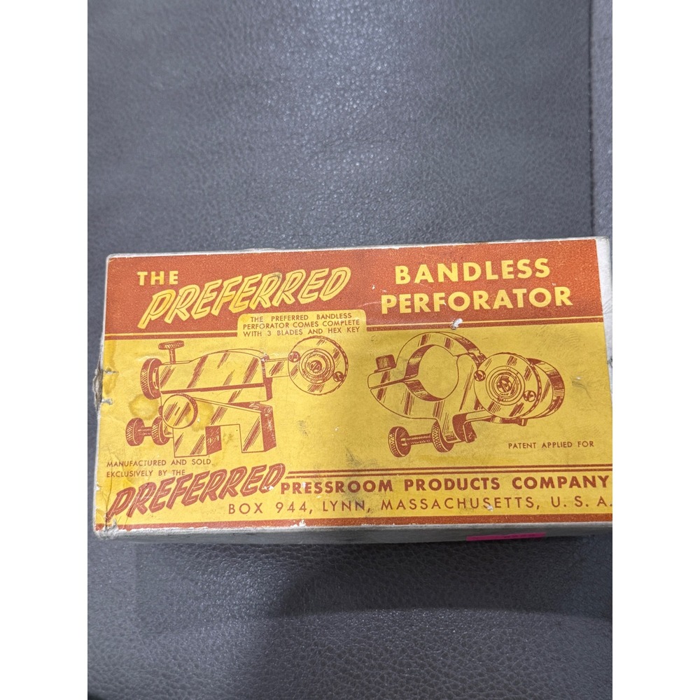Preferred Bandless Perforator Pressroom Products miller highspee‎